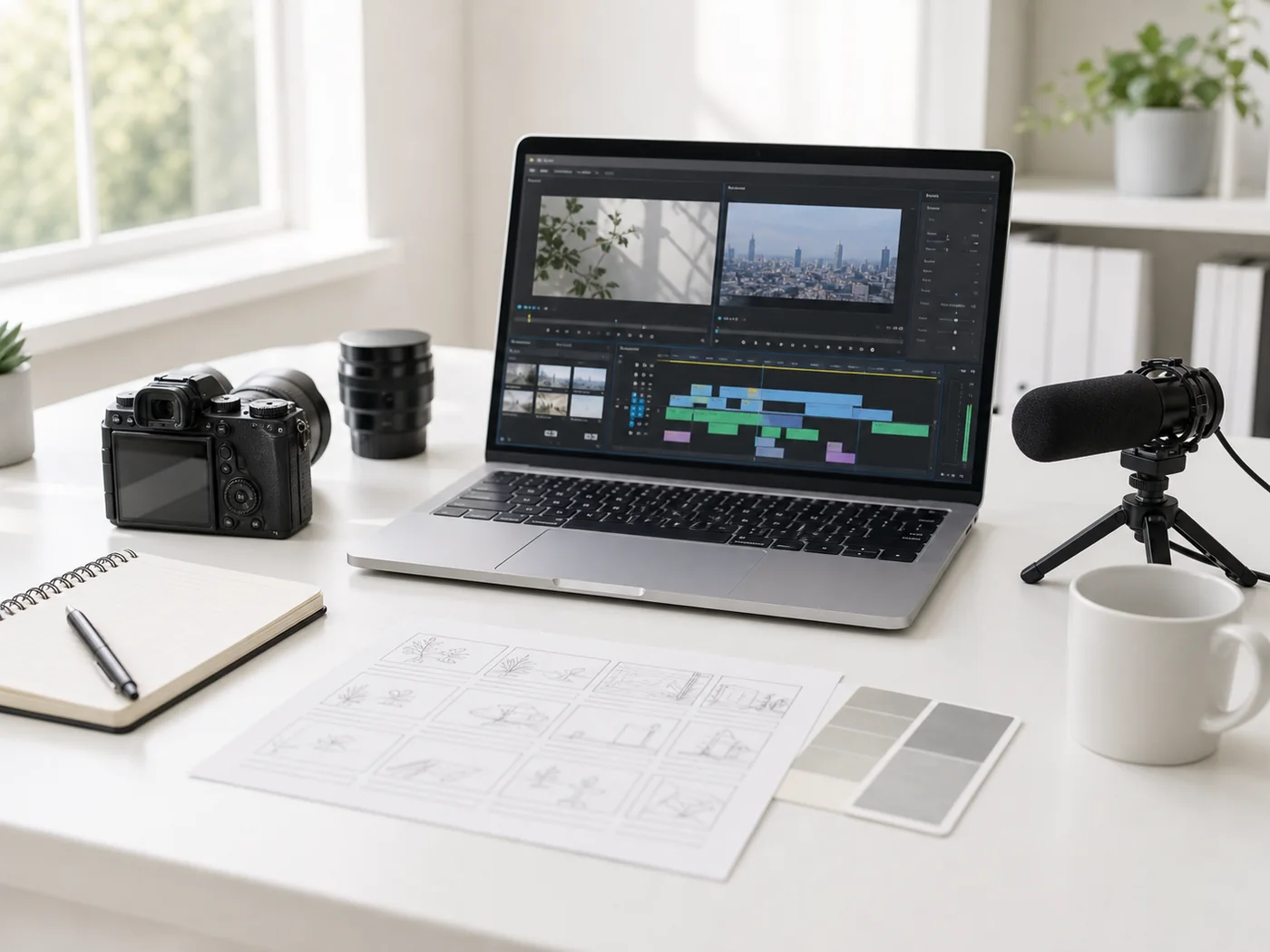 動画制作とYouTube運用のイメージ